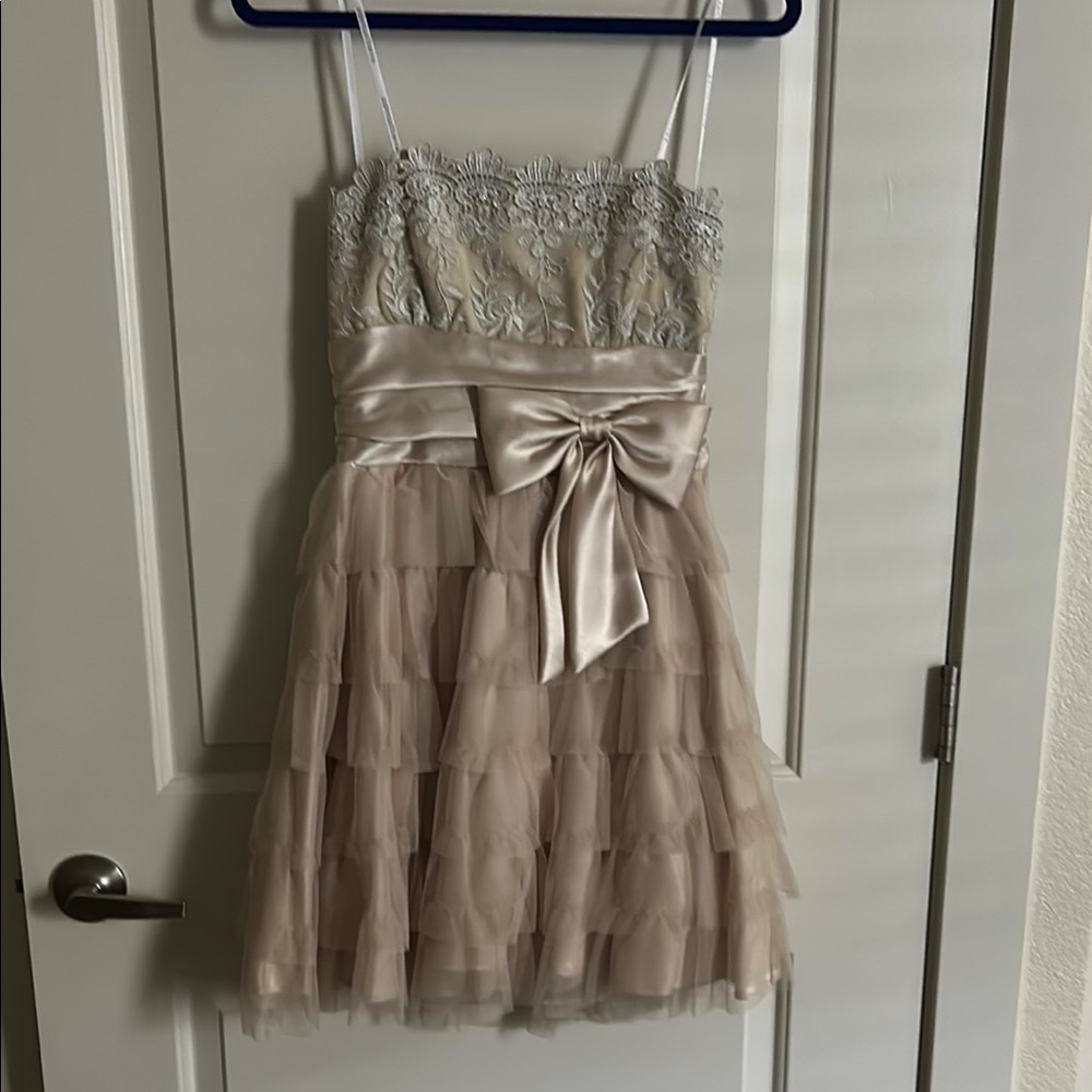 Windsor Champagne Lace Dress